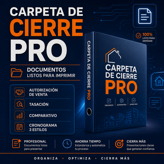 KIT Carpeta de Cierre. Documentos Listos  para usar.